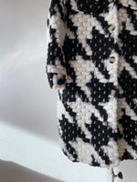 Italy houndstooth jkt - 3D monochrome