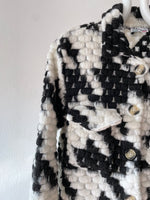 Italy houndstooth jkt - 3D monochrome