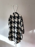 Italy houndstooth jkt - 3D monochrome