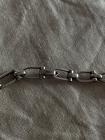 Silver 925 two tone chain necklace