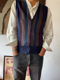 80s italy cotton knit vest