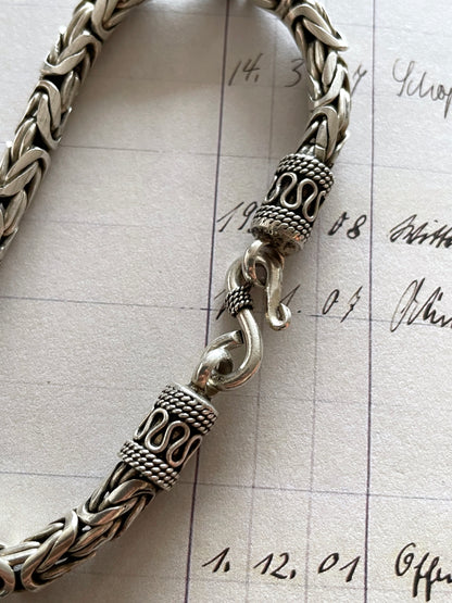 byzantine link chain necklace silver vintage ビザンチン チェーン ネックレスbyzantine link chain necklace silver vintage ビザンチン チェーン ブレスレット ネックレス bracelet bangle S hook