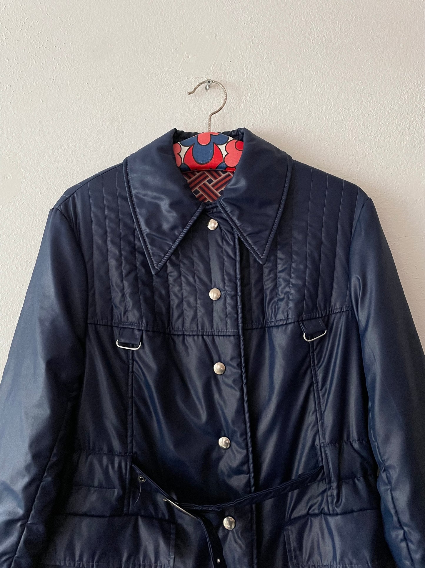 70's Germany navy padding coat