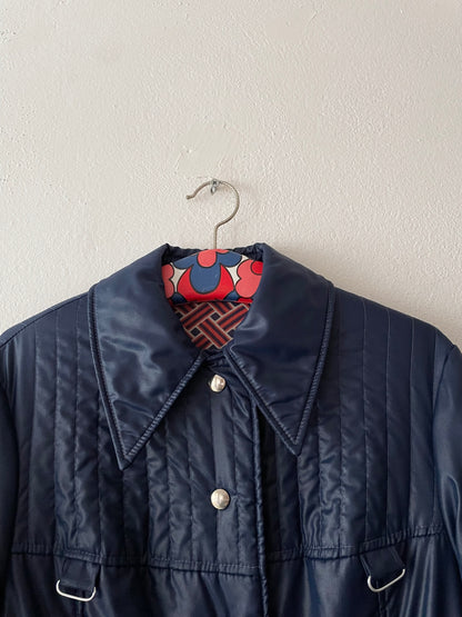 70's Germany navy padding coat