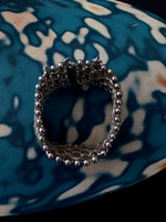 Vintage silver thick chain bracelet