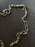 925 double beans chain necklace