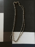 925 double beans chain necklace