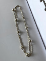 835 ball chain 2way opera necklace