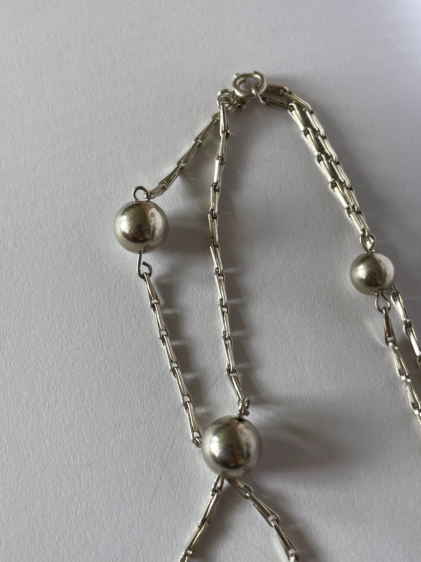 835 ball chain 2way opera necklace