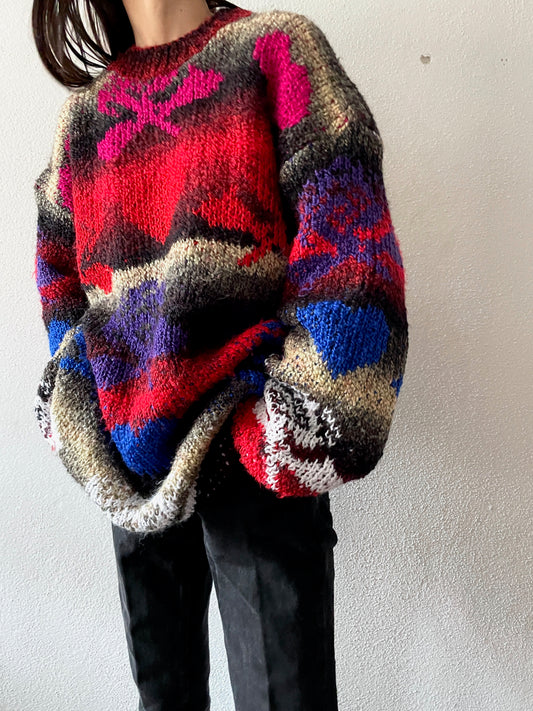 80's UK ACRYLIC JUMPER