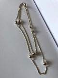 835 ball chain 2way opera necklace