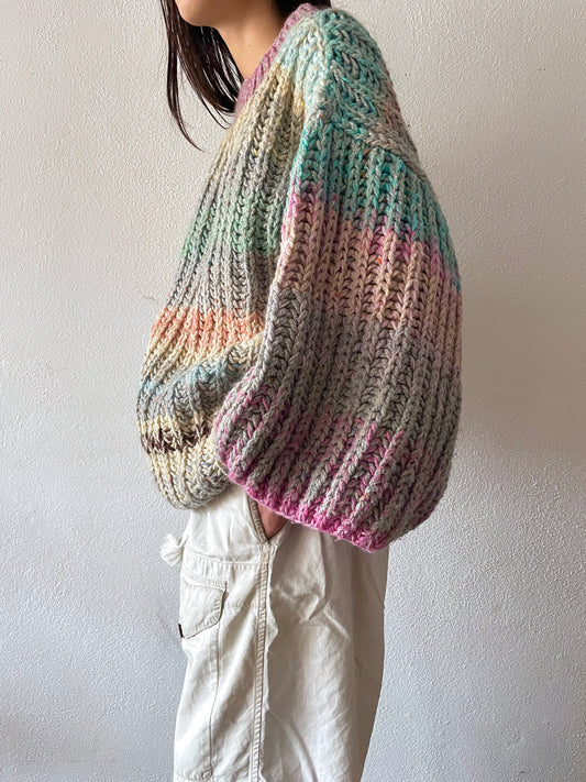 80's Germany handmade knit