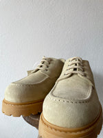 FILA made in italy leather suede shoes. dead stock.