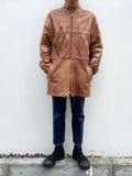 Finland Elk leather zip coat