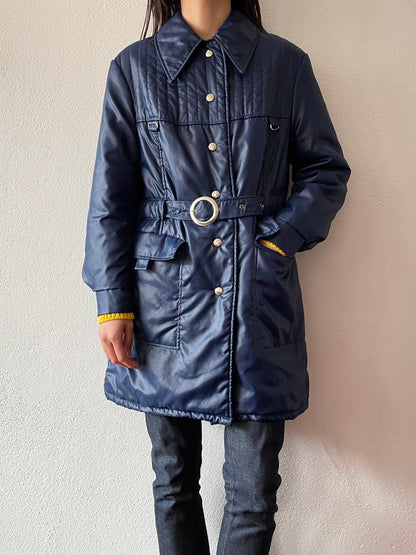 70's Germany navy padding coat