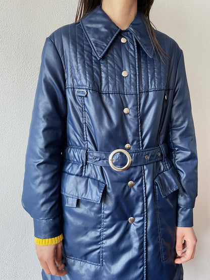 70's Germany navy padding coat