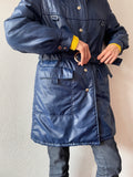 70's Germany navy padding coat