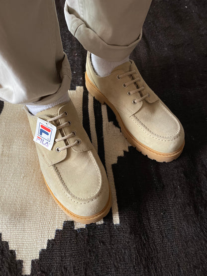 FILA made in italy leather suede shoes. dead stock.