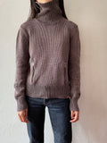 running zip heavy cotton sweater