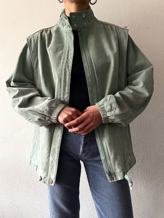 sherbet green boroi leather