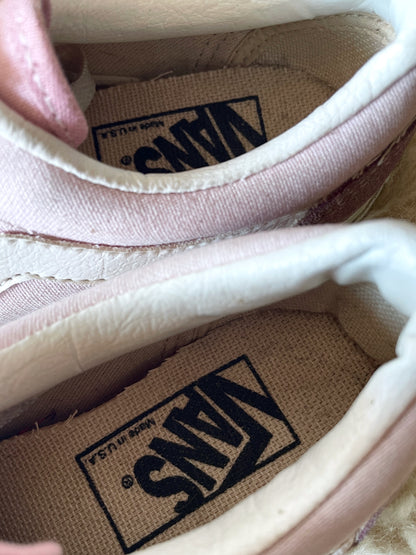 90's vans old school pink suede made in USA size 6.5 6 1/2 90s 1990s 1990's deadstock dead stock box