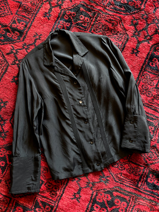 60's ladies black shirt