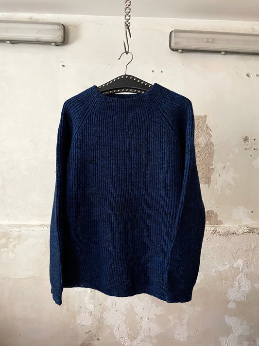 Vintage beautiful blue wool jumper