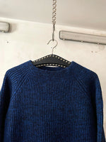 Vintage beautiful blue wool jumper