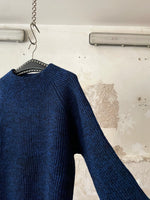 Vintage beautiful blue wool jumper