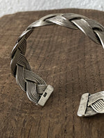 vintage silver braid bangle