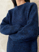 Vintage beautiful blue wool jumper