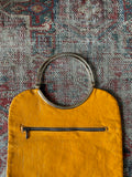 vintage leather mini yellow