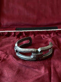 vintage iron craggy bangle