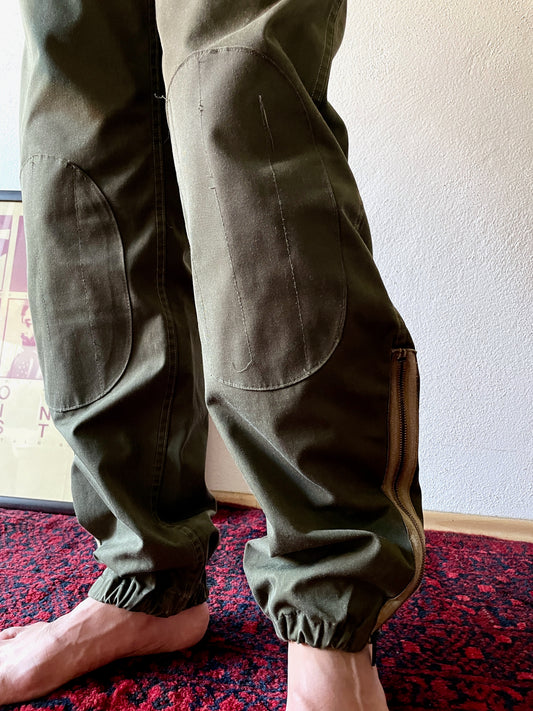 vintage italian aircrew parachute trousers