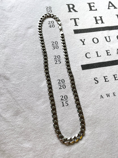 925 Italy fat chain necklace