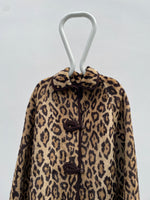 1980s leopard reversible cape