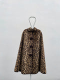 1980s leopard reversible cape