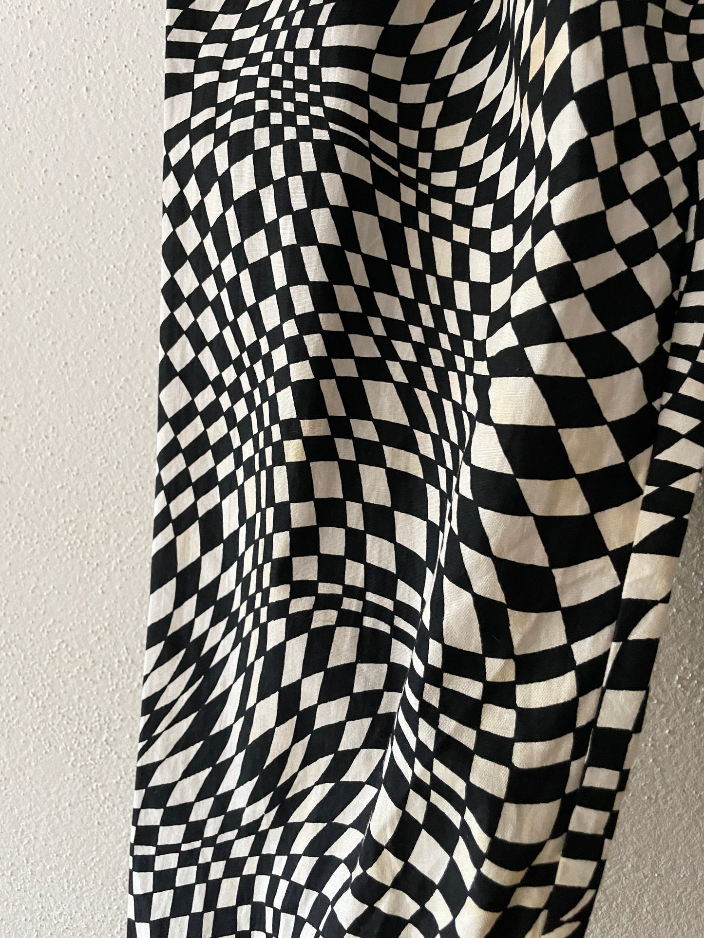 acid checkered trouser