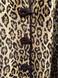 1980s leopard reversible cape