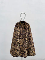 1980s leopard reversible cape