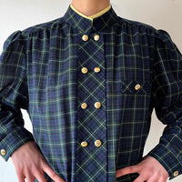 Tartan checkered light shirt, West Germany