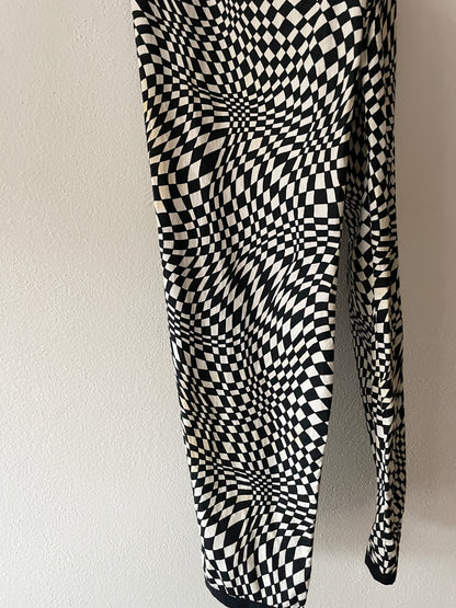 acid checkered trouser