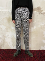 acid checkered trouser
