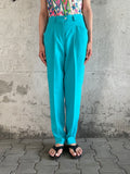 80's turquoise trouser West Germany