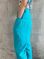 80's turquoise trouser West Germany