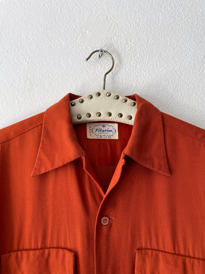 1950s Beautiful rayon shirt.