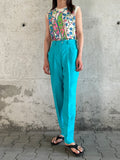 80's turquoise trouser West Germany