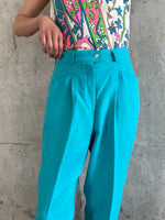 80's turquoise trouser West Germany