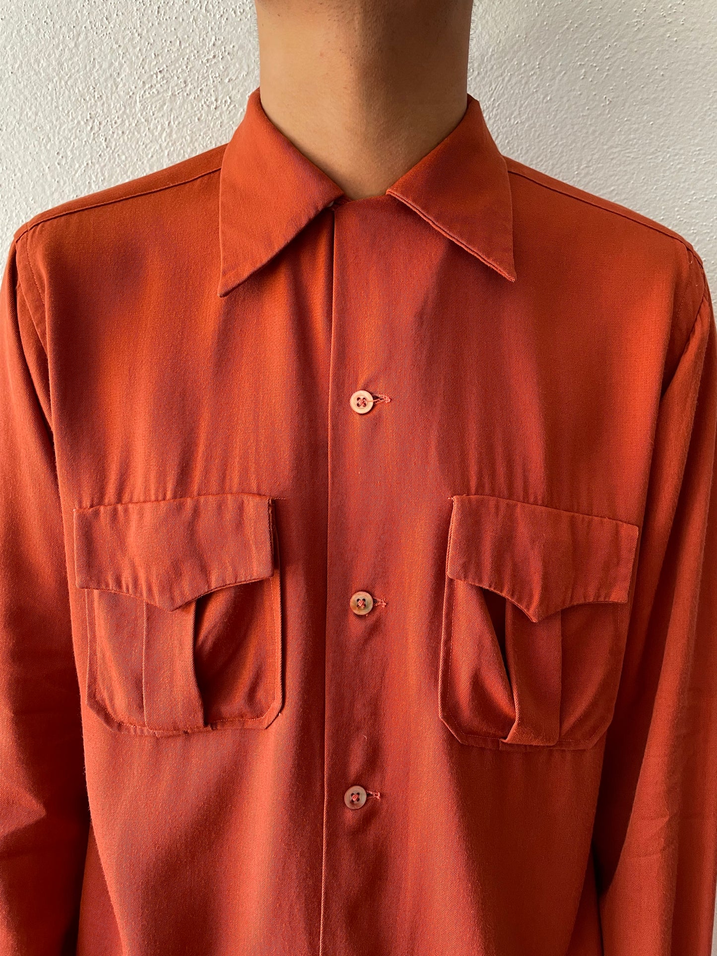 1950s Beautiful rayon shirt.