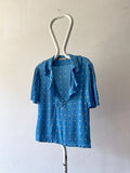 summer top - floret blue